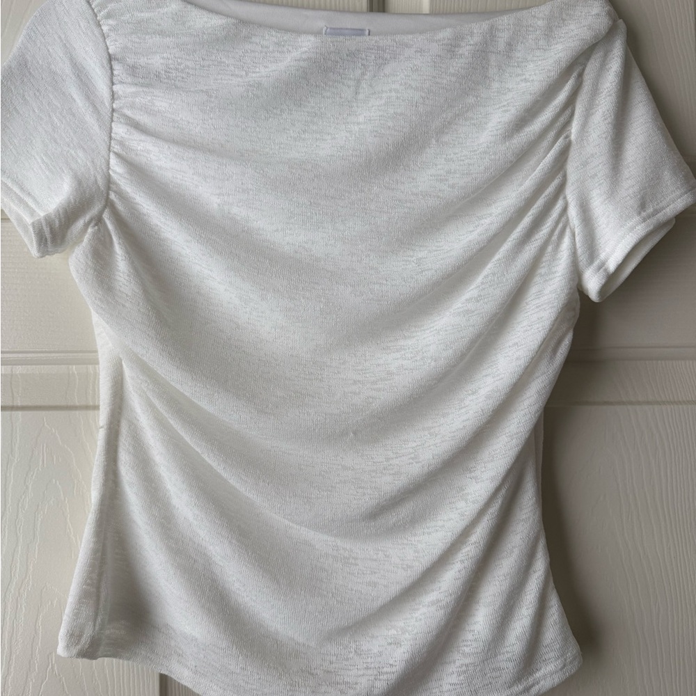 Princess Polly White Short Sleeve Top
